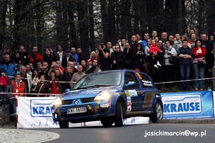 Mirosław Włodarczyk i Marek Kaczmarek - Renault Clio Sport.